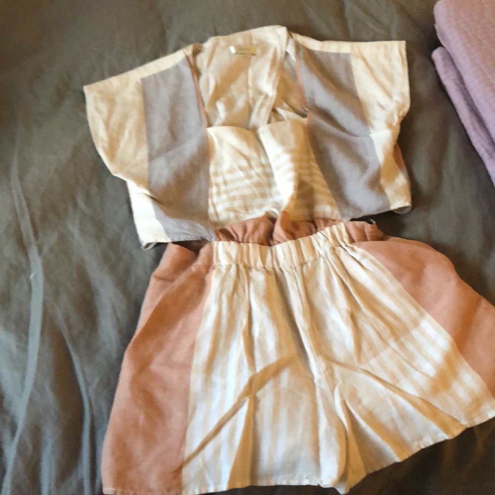Fully lined linen-blend romper from Anthropologie!